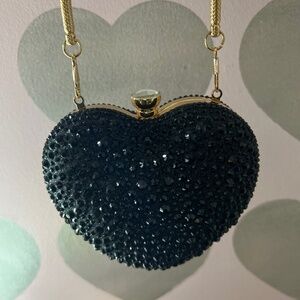 RAMLA heart shaped clutch/crossbody purse